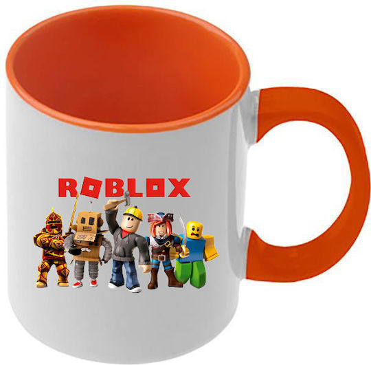 Roblox Tasse Orange Mit Griff Und Inneres