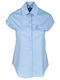 Short Sleeve Women's Shirt Light Blue