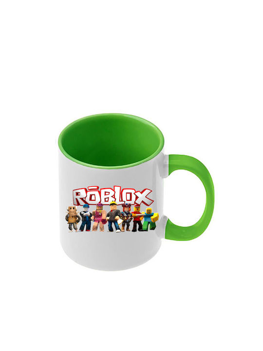 Roblox Tasse Offene Grüne Griff Innenraum