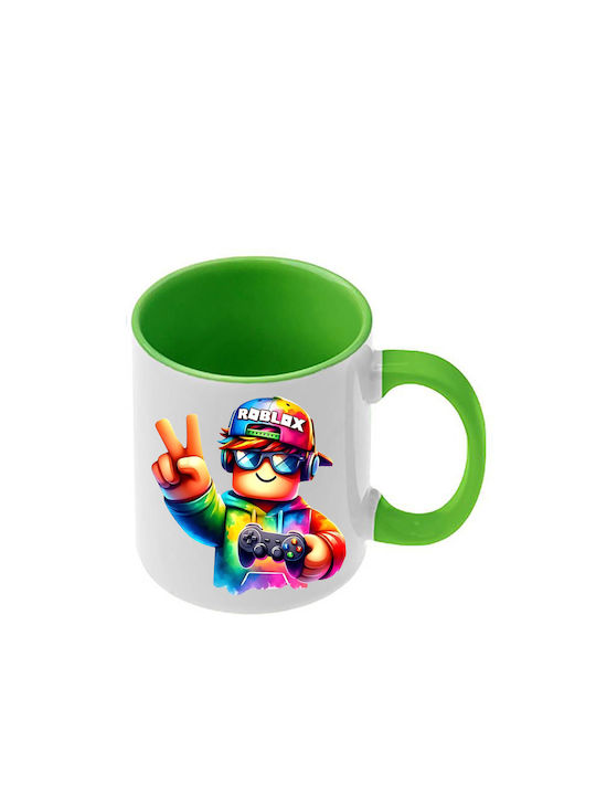 Roblox Tasse Offene Grüne Griff Innenraum