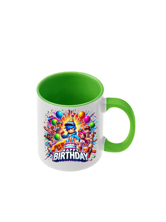 Roblox Tasse Offene Grüne Griff Innenraum