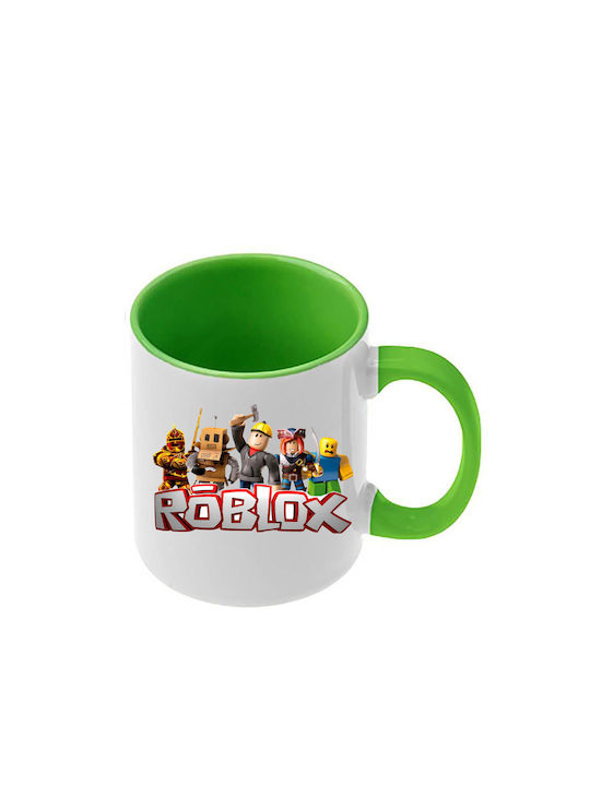 Roblox Tasse Offene Grüne Griff Innenraum