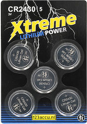 WS Xtreme Power Uhrenbatterien Lithium CR2430 3V 5 Stück WS Xtreme Power Uhrenbatterien Lithium CR2430 3V 5 Stück
