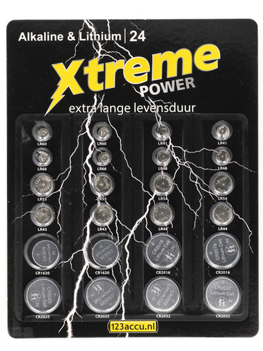 WS Xtreme Power Μπαταρίες Silver Oxide Ρολογιών 24τμχ