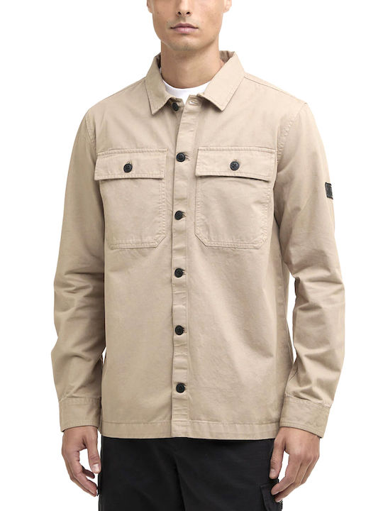 Barbour Βαμβακερό Overshirt Μπεζ