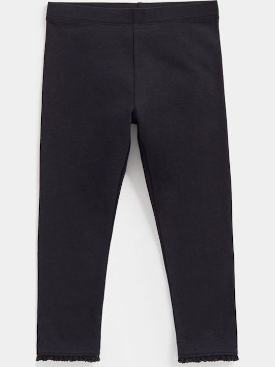 Kinderleggings Lang Schwarz