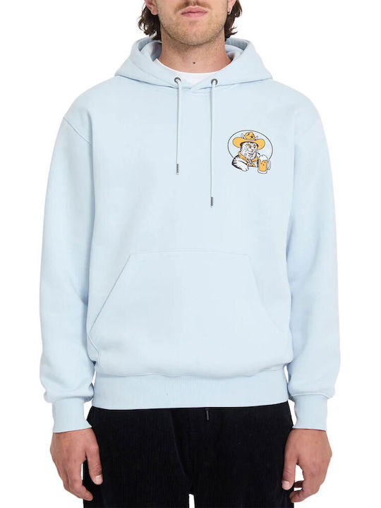 Noder Φούτερ με Κουκούλα Light Blue Acid