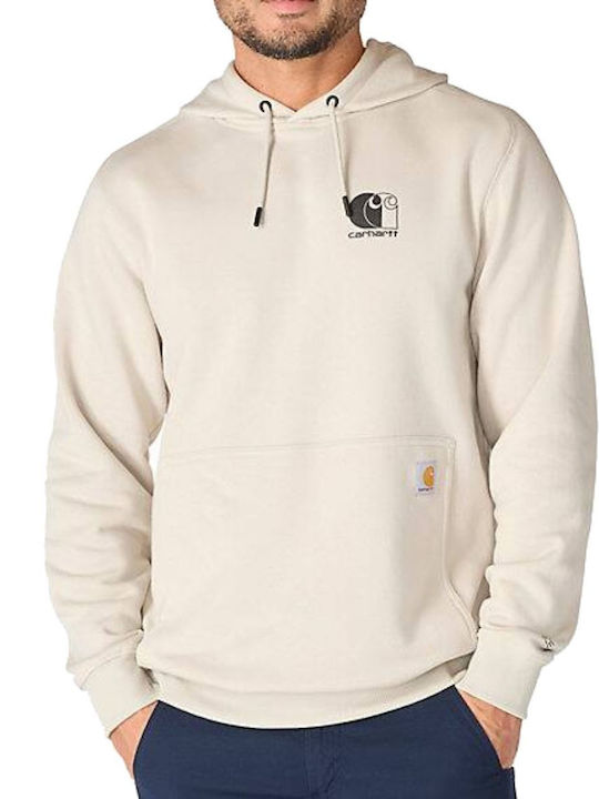 Carhartt Signature Logo Sweatshirt With Beige Hood