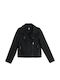 Kinder Lederjacke Schwarz