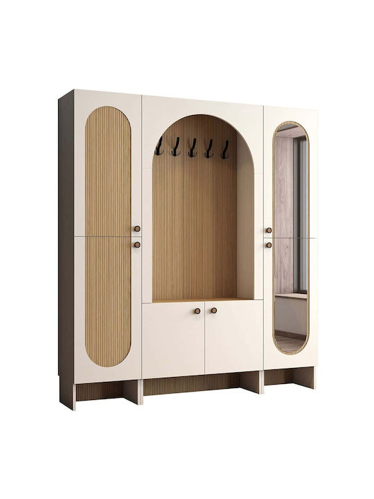 Hallway Furniture Cream-oak 180x37x200.6cm