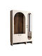 Hanah Home Flurmöbel & Aufbewahrung Cremewalnuss Länge 135 Breite 37 Höhe 200.6cm