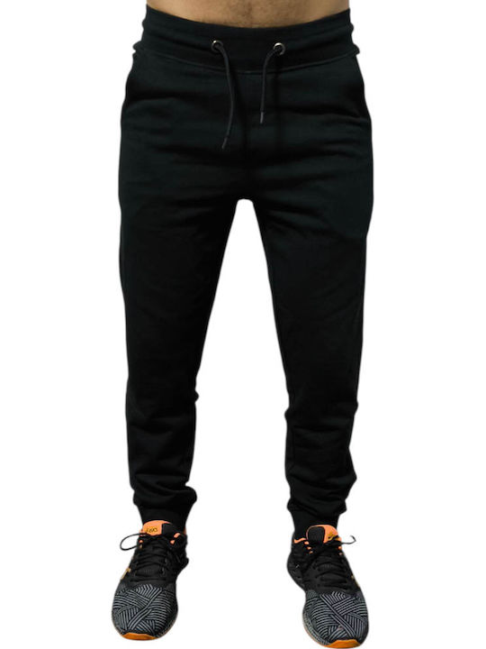 Herren-Sweatpants mit Gummizug Schwarz CP4400-Schwarz
