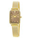 Loisir Oldie Womens Watch 34mm Battery with Gold Metal Bracelet