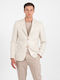 Men’s Suit Jacket with Slim Fit Beige