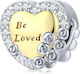 Сребърен Charm 925 Be Loved