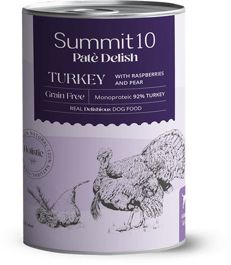 Summit10 Υγρή Τροφή Σκύλων με Γαλοπούλα, Βατόμουρα και Κρέας 400gr