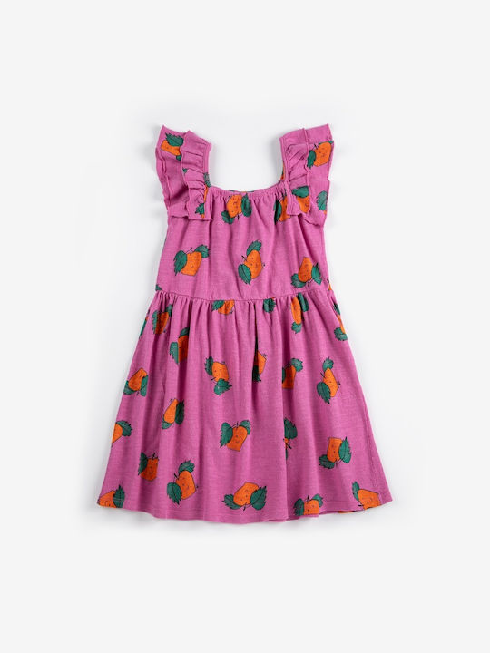 Girls Dress Sleeveless Tangerine