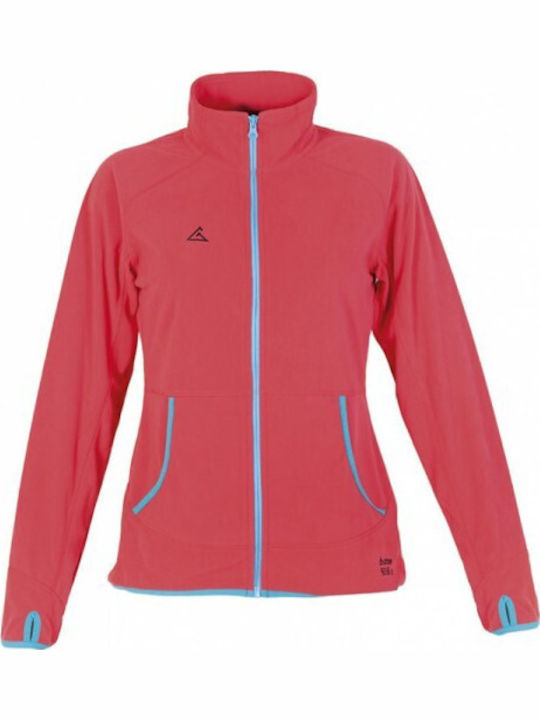 Fleece Γυναικεία Ζακέτα σε Ροζ Χρώμα
