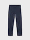 Kinderhose Chino Stoff Marineblau