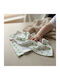 Gamberritos Kids Stars & Dots Baby Swaddle Blanket Muslin Green 80x80cm 3 Pieces
