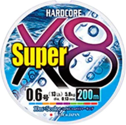 Νημα Duel Hardcore Super X8 200m Multicolor 0.15mm 0.8pe