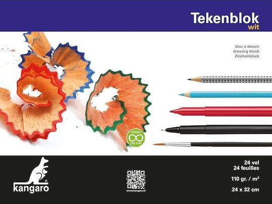 Sketch Pad 24 X 32cm 110gr 24 Sheets Kangaro