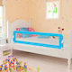 vidaXL Bed Rail Guard Made of Plastic in Pink Colour 42x42x42cm 2 Pieces
