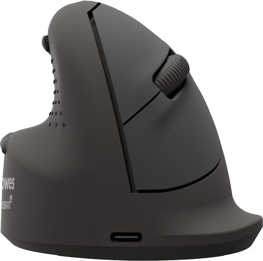 Fellowes Breyta Plus+ Mouse Ergonomic Wireless Bluetooth Vertical pentru Stângaci Negru