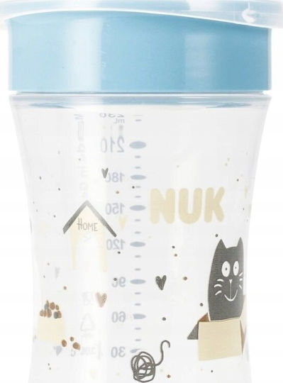 Nuk Παιδικό Ποτηράκι Magic από Πλαστικό Μπλε 230ml