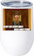 Stainless Steel Thermos Glass 330ml White