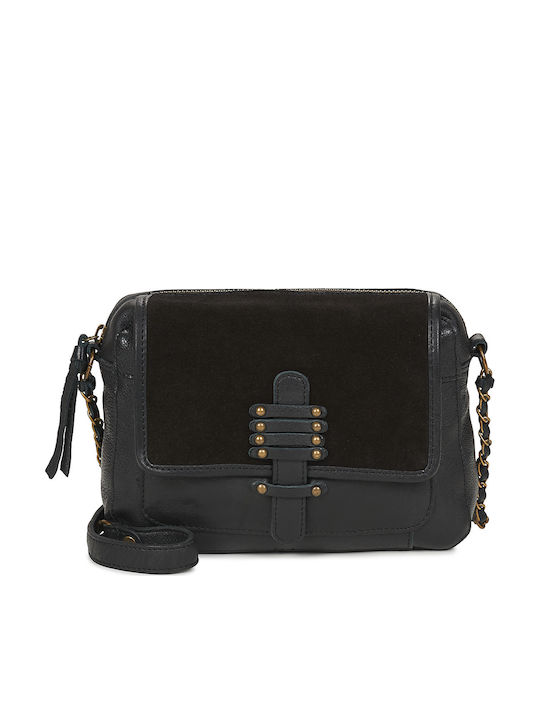 Leather Women's Shoulder Bag Black
