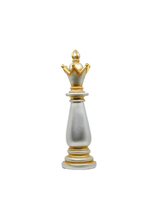 Ai Iliadis Tischdekoration Silbernes Schachfigur 10x39