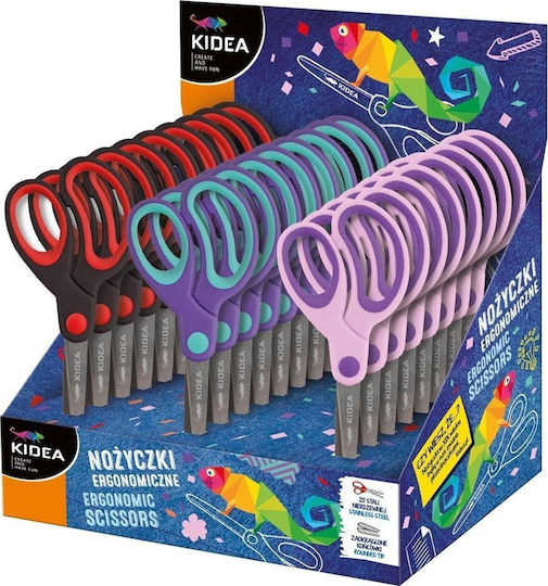 Derform Crafts Scissors with Metallic Blade 24 Pieces