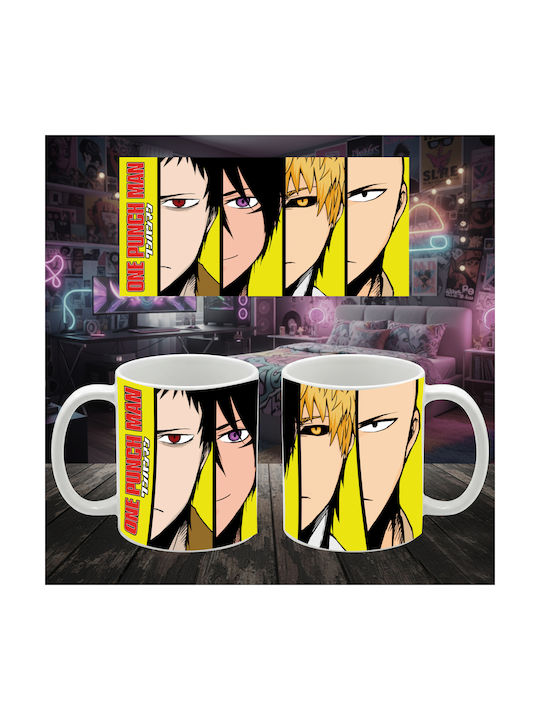 Λευκή Κούπα Anime One Punch Man