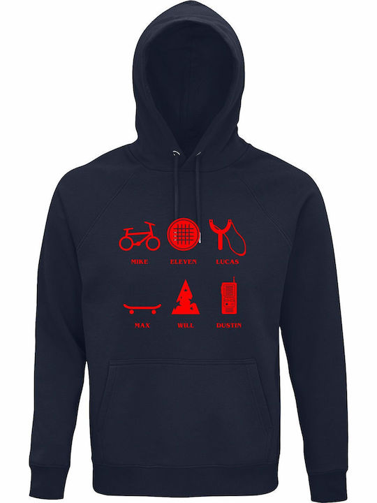 Bio-Unisex Kapuzenpulli Fremde Dinge Gang Eleme...