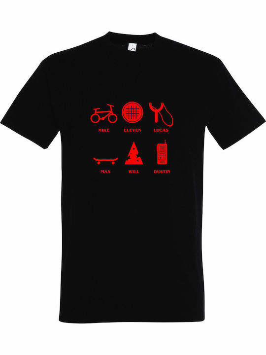 T-shirt Unisex " Stranger Things Gang Elements ...