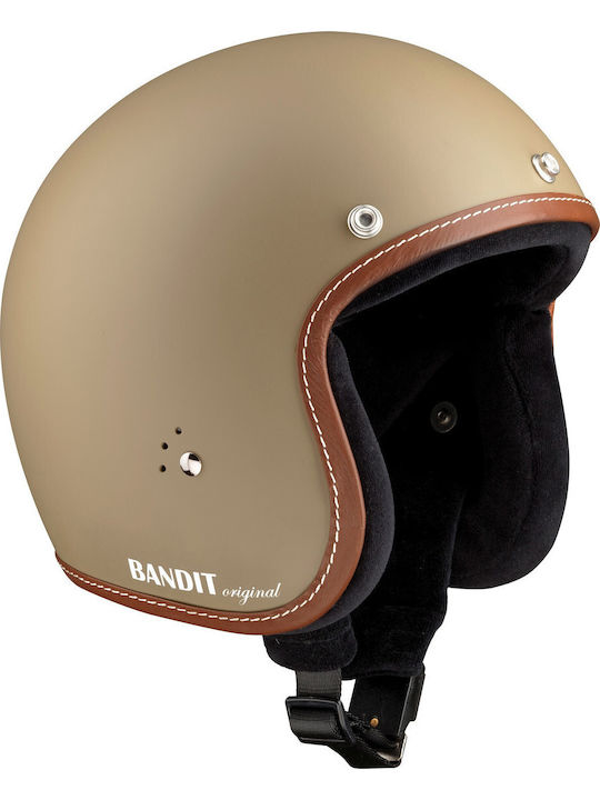 Bandit Premium Sand Motorradhelm Jet ECE 22.06