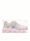 Kids Sneakers with Hoop & Loop Closure & Lights Pink