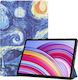 Tablet Hülle Xiaomi Redmi Pad Pro Redmi Pad Pro 5G Poco Pad Skyddar Innovation Mehrwinkel-Stand Schlaf- und Wachfunktion Klappdeckel Sternennacht Set Sticker