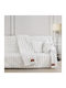 Beauty Home Pop Art 8724 Σετ Ριχτάρια 2τμχ Γούνινο Λευκό 8724ΣΕΤ2