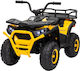 Kids Electric 4 Wheel Motorcycle 12 Volt Yellow