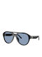 Tory Burch Unisex Sonnenbrillen mit Schwarzem Rahmen und Schwarzen Gläsern TY7233U-170972