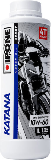 Ipone 10W-60 Synthetic Motorcycle Oil for Four-Stroke Engines 1lt
