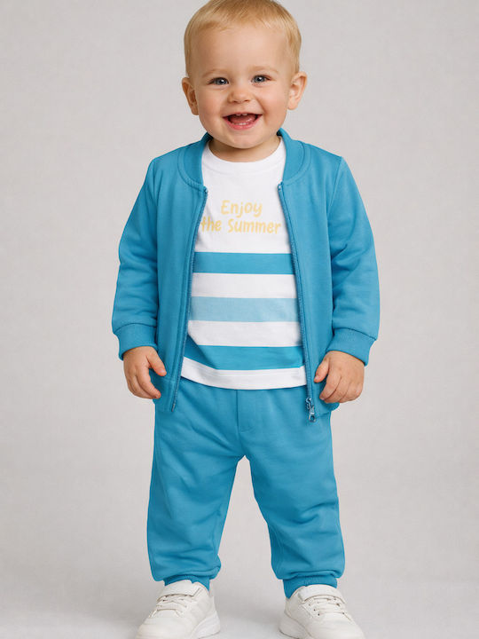 Nek Kids Wear Kinder Sweatpants Set Türkise 3St...