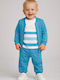 Kids Sweatpants Set Turquoise 3pcs