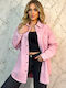 Μακρυμάνικο Γυναικείο Τζιν Πουκάμισο Pink