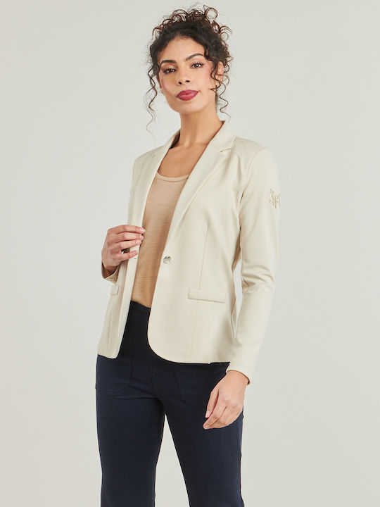 Les P'tites Bombes Damen Blazer Weiß