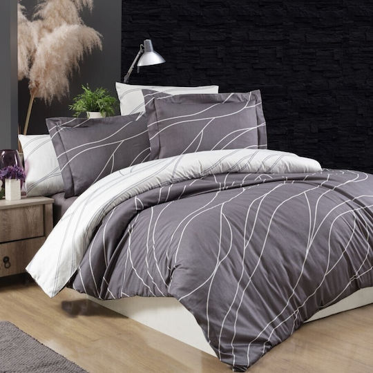 First Choice Σετ Διπλή 200x220cm Mesi Gray