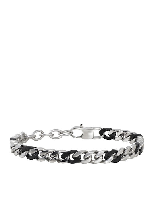 Rosso Amante Men's Chain Bracelet Made of Stainless Steel