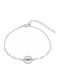 Jools Women's Bracelet with Eye Design in Silver with Zircon